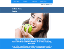 Tablet Screenshot of indianrockdental.com